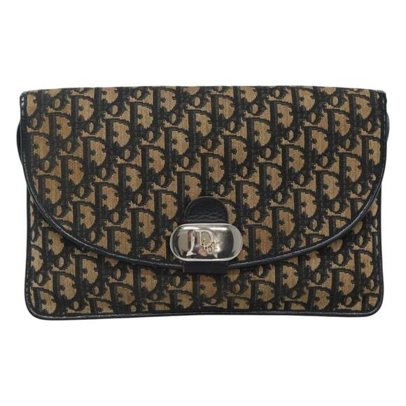 DIOR Trotter Canvas Shoulder Bag Navy - Picture 13 of 16